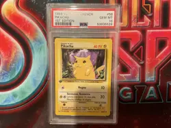 Pokemon Pikachu PSA 10 1st Edition 58/102 (FRENCH) - Image 1