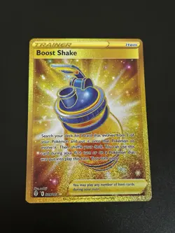 Pokemon TCG Evolving Skies Gold Boost Shake 229/203 Near Mint - Image 1