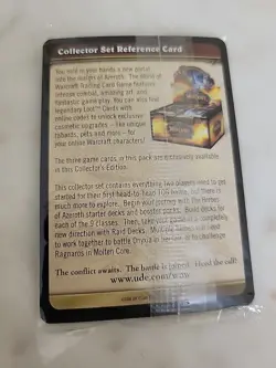 New Sealed WoW World Of Warcraft Nimaasus The Implacable Holo Foil Card BC Promo - Image 2