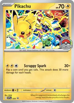 Pikachu - (World Championship 2025) Promo SV: Scarlet & Violet Promo Cards 225 - Image 1