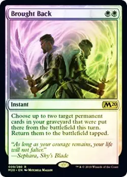 Brought Back FOIL Core Set 2020 / M20 PLD White Rare MAGIC MTG CARD ABUGames - Image 1