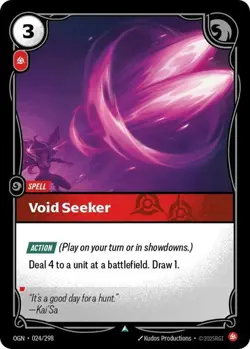 Riftbound Void Seeker Kai'sa card 024/298 League of Legends - Image 1