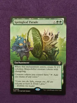 MTG Springleaf Parade (Extended Art), Commander: Lorwyn Eclipsed (ECC) Regular - Image 1