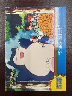 2000 Topps Pokemon TV Animation Series 3 #OR11 Snack Attack Blue Label Snorlax - Image 1