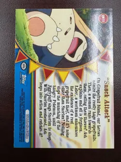 2000 Topps Pokemon TV Animation Series 3 #OR11 Snack Attack Blue Label Snorlax - Image 2