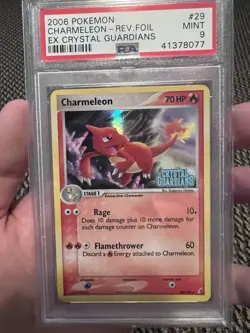 PSA 9 Pokemon 2006 EX Crystal Guardians Charmeleon Reverse Holo #29 - Image 1