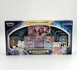 Pokemon Kanto Power Collection Box Mewtwo-EX Slowbro-EX XY Evolutions TCG SEALED 820650809446 - Image 1