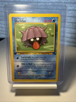 1999 POKEMON SHELLDER #54/62 1ST EDITION FOSSIL - Image 3