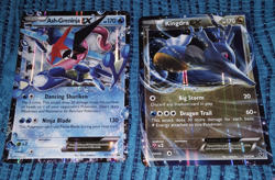 2016 Ash-Greninja EX 170 XY133 OVERSIZED Pokemon Card Kingdra EX 170 73/124 - Image 1