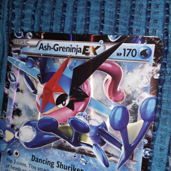 2016 Ash-Greninja EX 170 XY133 OVERSIZED Pokemon Card Kingdra EX 170 73/124 - Image 3