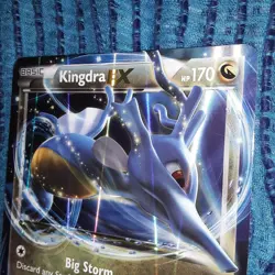 2016 Ash-Greninja EX 170 XY133 OVERSIZED Pokemon Card Kingdra EX 170 73/124 - Image 4
