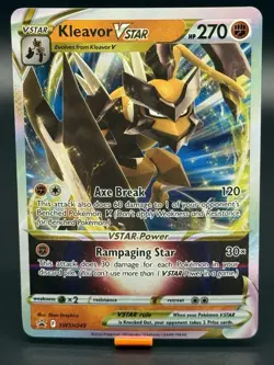 Pokemon: Kleavor VSTAR SWSH249 Full Art - Sword & Shield Black Star Promo Card - Image 1