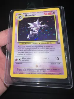 Pokemon TCG | Haunter | Fossil 6/62 Unlimited Holo Rare NM Card - Image 1