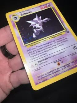 Pokemon TCG | Haunter | Fossil 6/62 Unlimited Holo Rare NM Card - Image 3