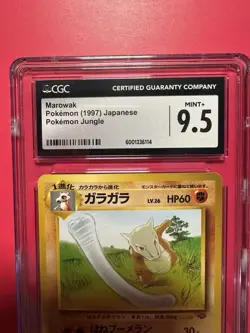 Marowak Pokemon 1997 Japanese Pokemon Jungle CGC Mint 9.5 - Image 3