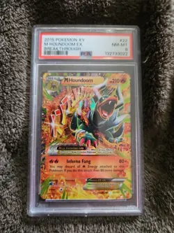 Pokemon-M-HOUNDOOM EX #22 - BREAKTHROUGH (2015) PSA NM-MINT 8 - Image 3