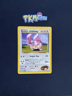 Pokemon TCG Brock's Lickitung Gym Heroes 41/132 Regular LP. - Image 1