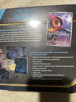 Pokemon TCG Mega Evolution Phantasmal Flames Elite Trainer Box ETB - Image 4