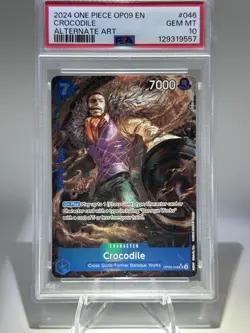 One Piece Crocodile (046) (Parallel) OP09-046 Emperors in the New World PSA 10 - Image 1