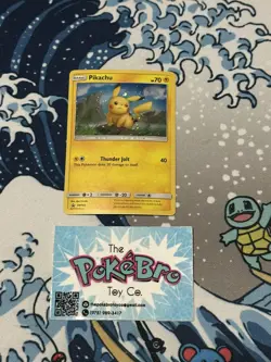 Pikachu Sun and Moon Black Star Promo SM183 Holo LP+ - Image 2