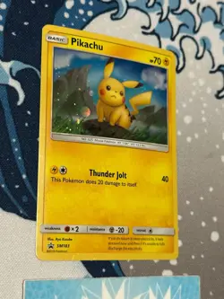 Pikachu Sun and Moon Black Star Promo SM183 Holo LP+ - Image 3