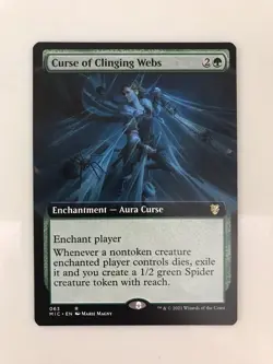Curse of Clinging Webs Extended Borderless MTG Magic Gathering Card NM Mint MID - Image 1
