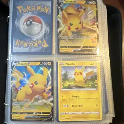 Pokemon TCG Card Binder Lot Pikachu Charizard Charmander Zapdos Trainer Full Art - Image 2