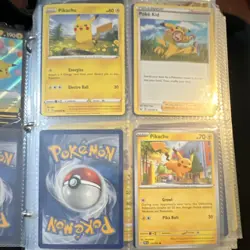 Pokemon TCG Card Binder Lot Pikachu Charizard Charmander Zapdos Trainer Full Art - Image 4