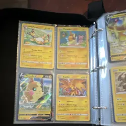 Pokemon TCG Card Binder Lot Pikachu Charizard Charmander Zapdos Trainer Full Art - Image 5