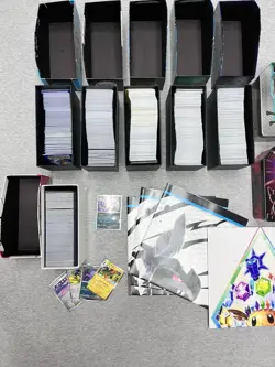 Huge Pokemon Card Lot - 1,000+ CardsU | Unsorted | From a Unit | +Posters & Tins - Image 1