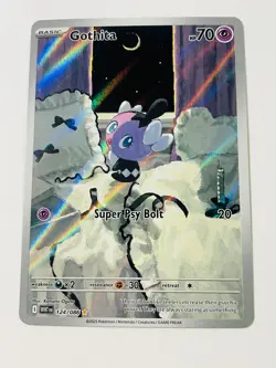 Pokemon TCG Gothita 124/086 Illustration Rare Full Art SV White Flare Card NM - Image 3
