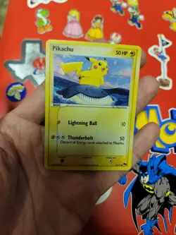 Pikachu POP Series 5 Pokemon Card 2007 Nintendo 012/017 Holographic - Image 1