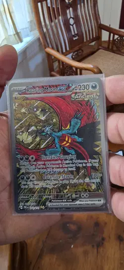 Pokemon TCG Prismatic Evolutions Roaring Moon EX Sir 162/131 Near Mint Condition - Image 1