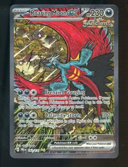 Pokemon TCG Prismatic Evolutions Roaring Moon EX 162/131 SIR PRE EN - Image 1