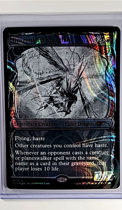 2023 MTG Magic the Gathering Secret Lair MOM Vol 2 Halo Foil Dragonlord Kolaghan - Image 1