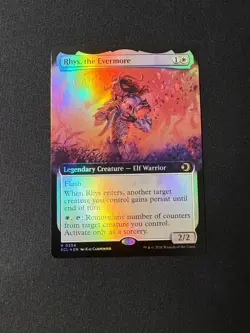 2026 MTG Lorwyn Eclipsed Rhys, The Evermore Extended Art Foil #354 - Image 1