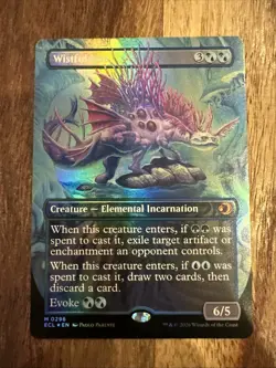 Magic The Gathering Lorwyn Eclipsed "Wistfulness" 0296 FOIL BORDERLESS MYTHIC NM - Image 1
