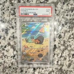 Pokemon Dwebble 129/086 Sv: Black Bolt Illustration Rare Holo PSA 9 English 2025 - Image 1