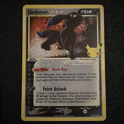 Pokemon Umbreon Gold Star 17/17 Celebrations: Classic Collection Holo - Image 1