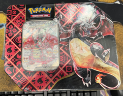 Pokemon Charizard ex Scarlet & Violet Paldean Fates Tin!! - Image 1