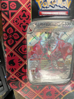 Pokemon Charizard ex Scarlet & Violet Paldean Fates Tin!! - Image 3