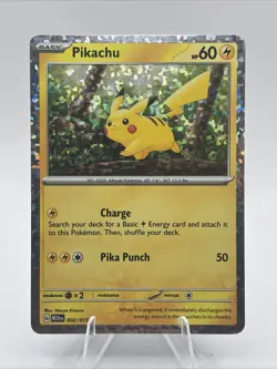 Pokemon TCG - PIKACHU - 002/015 - CONFETTI HOLO - MCDONALD'S PROMO (2024) - LP - Image 1