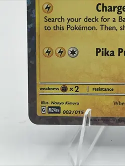 Pokemon TCG - PIKACHU - 002/015 - CONFETTI HOLO - MCDONALD'S PROMO (2024) - LP - Image 2