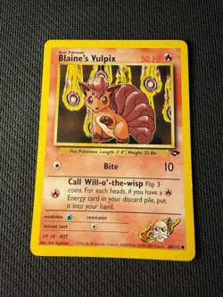 Blaine’s Vulpix 66/132 - Pokemon Gym Challenge LP 1 - Image 1