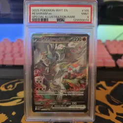 POKEMON EN-WHITE FLARE SPECIAL ILLUSTRATION RARE #166 RESHIRAM EX PSA 9 - Image 1