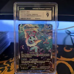 Pokemon Vaporeon VMAX SWSH182 Black Star Promo Premium Collection CGC 9 MINT - Image 1
