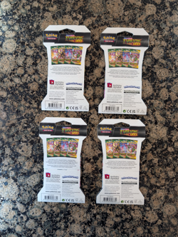 4x Pokemon TCG Evolving Skies Sleeved Booster Sealed - 1 of each sleeve art - Image 3