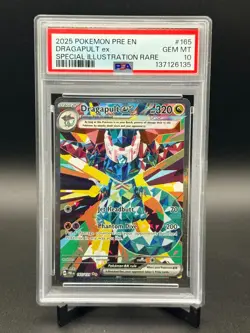 2025 Pokemon Dragapult ex #165 Prism Special Illustration Rare PSA 10 GEM MINT - Image 1