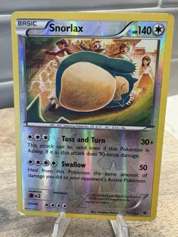 Snorlax 77/124 Rare XY - Fates Collide LP - Pokemon TCG - Image 1