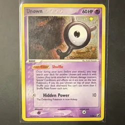 Pokemon TCG Unseen Forces Unown Holo Y/28 2005 - Image 1